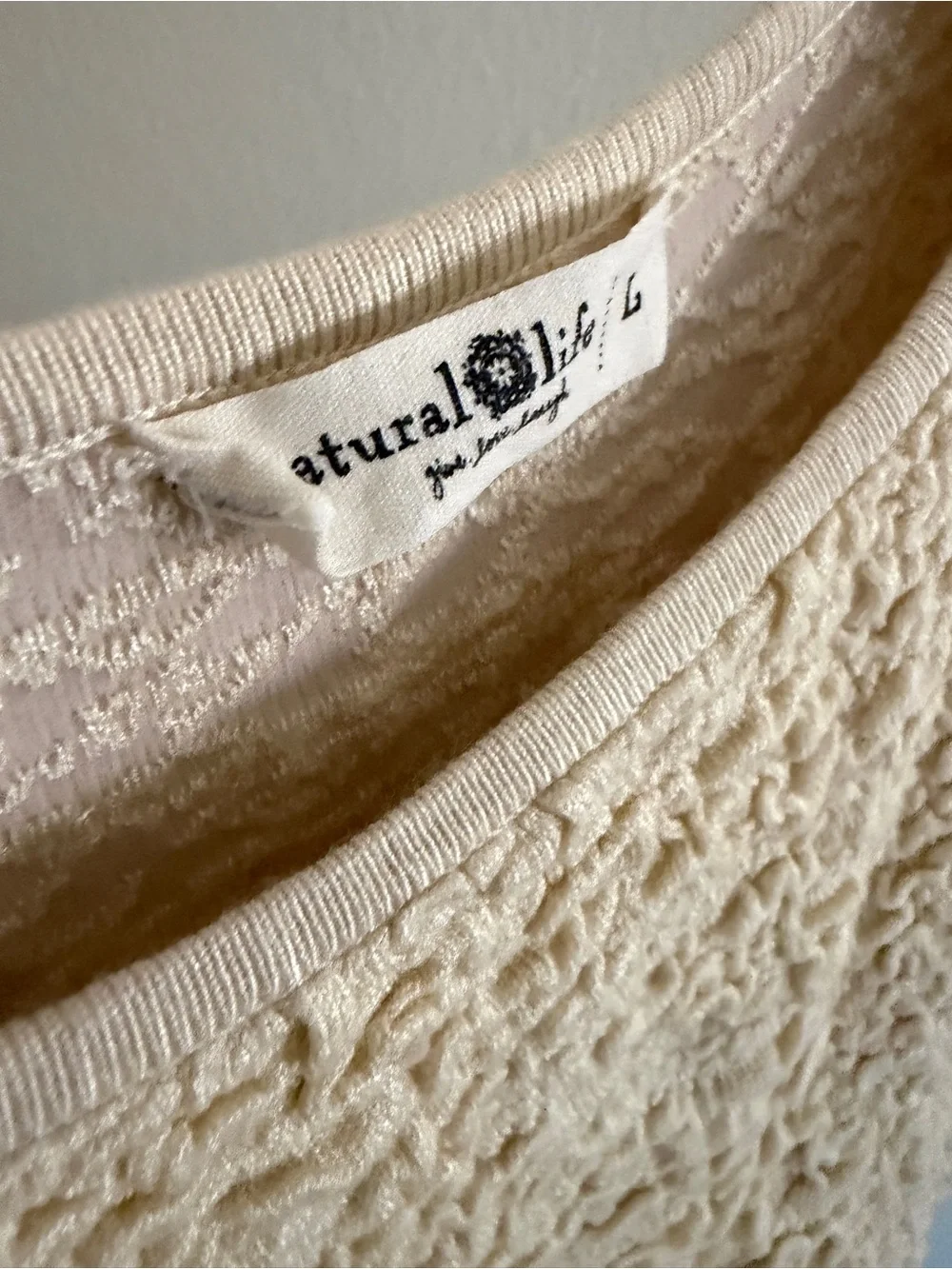 Natural Life Danielle Square Neck Fitted Knit Tank Top beige
